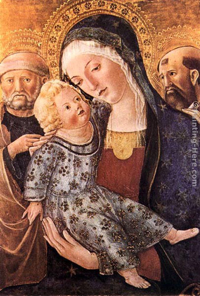 Madonna with Child and Two Saints painting - Francesco Di Giorgio Martini Madonna with Child and Two Saints art painting